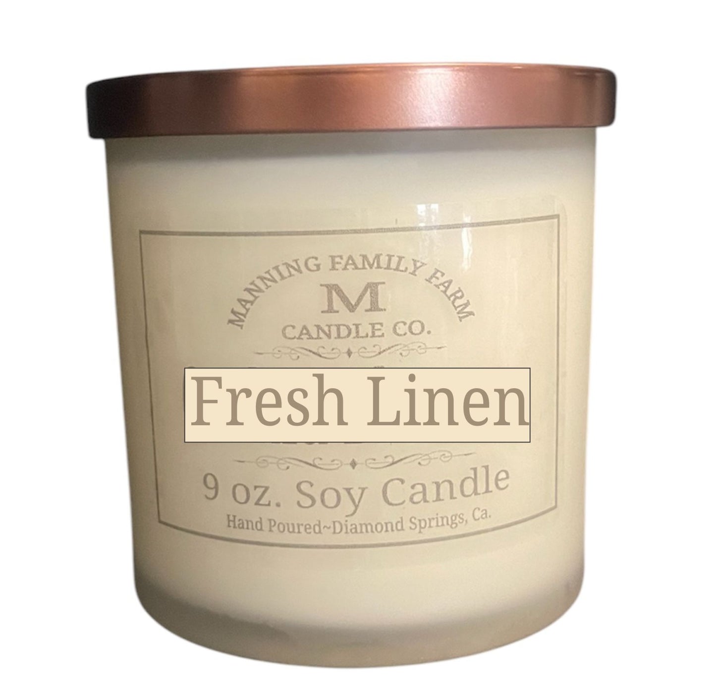 Tumbler Fresh Linen Soy Candle